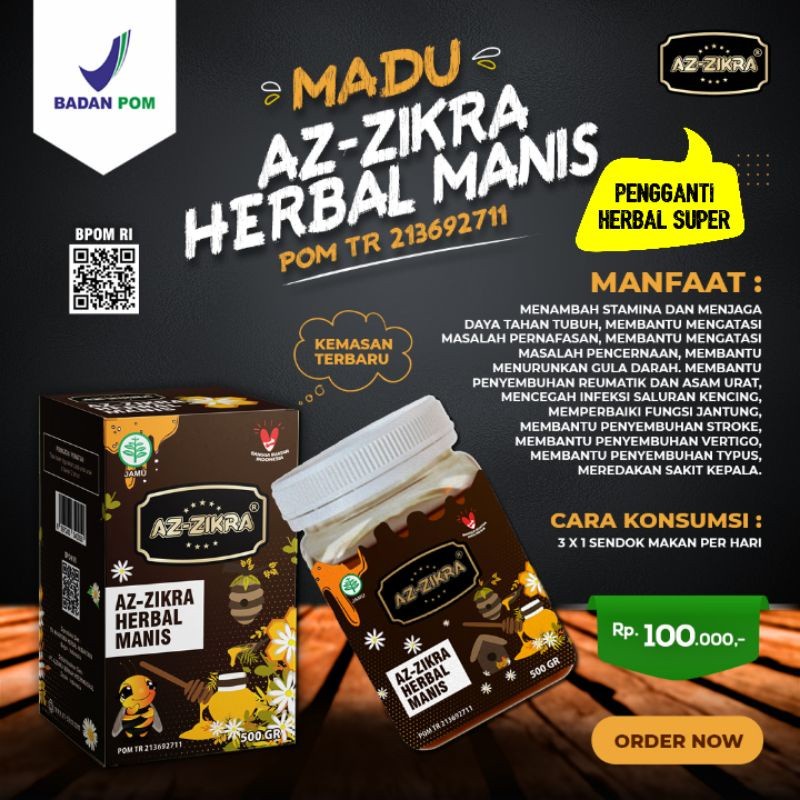 

madu hutan manis Madu Az-Zikra Az Zikra Super 500gr