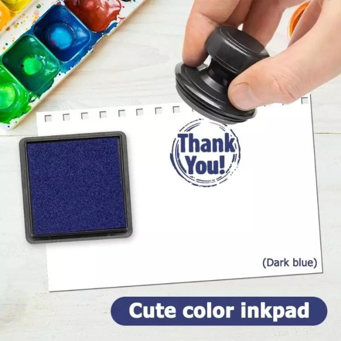 

Menyurat-Surat- Bak Tinta Cap Stempel Warna Warni, Stamp Pad, Craft Inkpad Scrapbook 1 - Putih