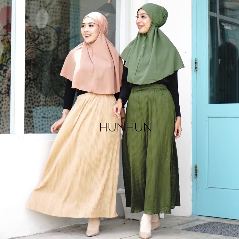 PROMO!! ROK PLISKET /PLISKET SKIRT /PLEATS SKIRT UMBRELLA/ ARUAN PLISKET PRISKET FLARE MAXI PUSATGROSIR_SOLO