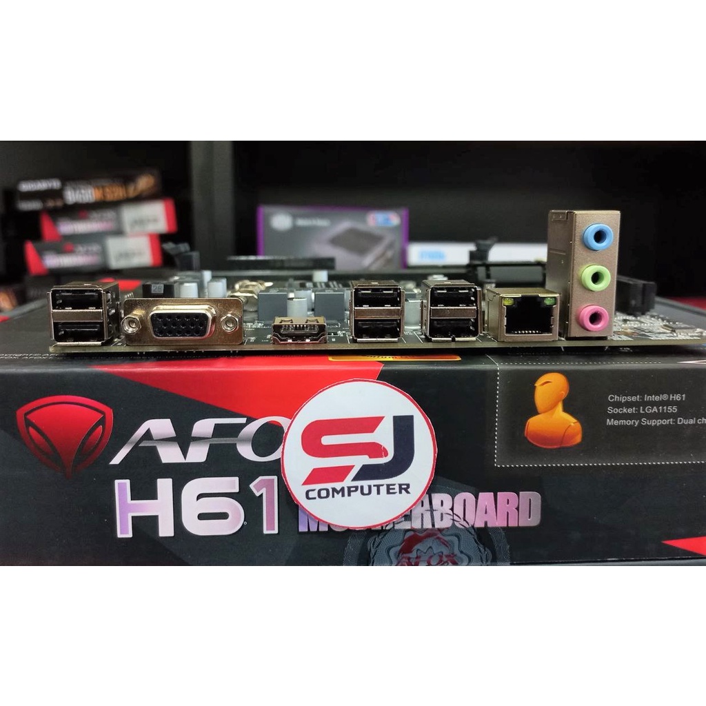 motherboard Afox intel H61 chipset LGA 1155 Original