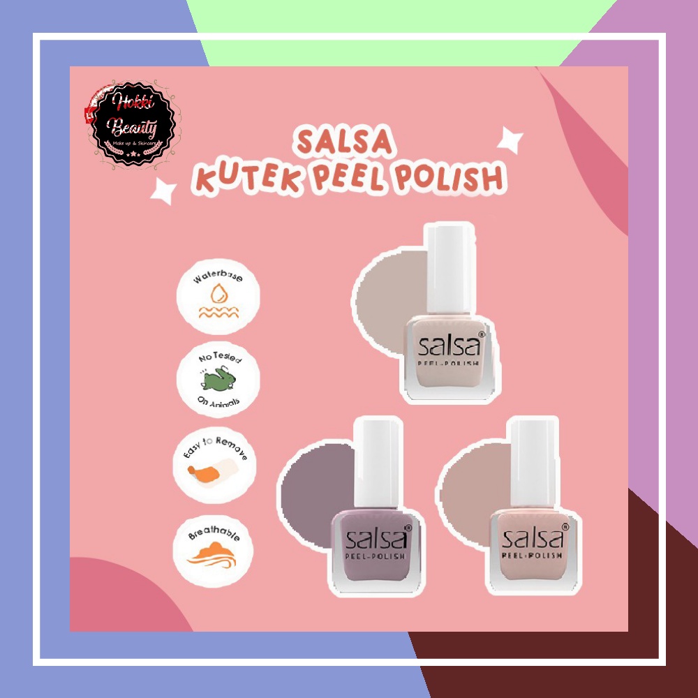 SALSA Peel Polish - Kutek Peel Off kupas Breathable ISI 3 KUTEK HALAL