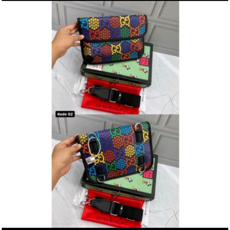 tas Gucci Rainbow semi premium