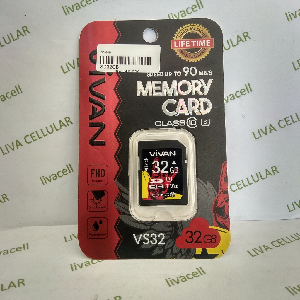 SD Card Vivan 32GB Class 10 TF Card SDHC