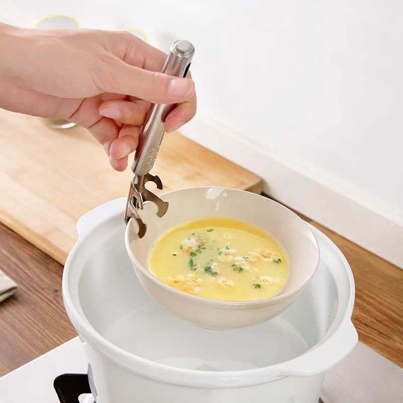 Travelmate Alat Penjepit Jepit Mangkok Rantang Piring Panci Panas Stainless Steel