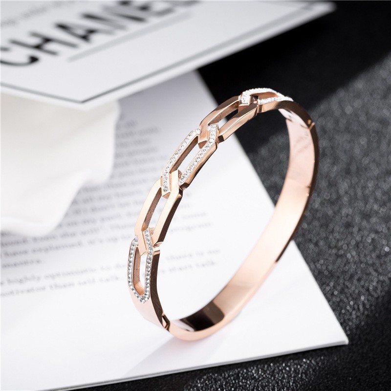 [NEW] Gelang Bracelet Wanita Aksesoris Titanium Korea Trend Masa Kini Cocok Hadiah GK086