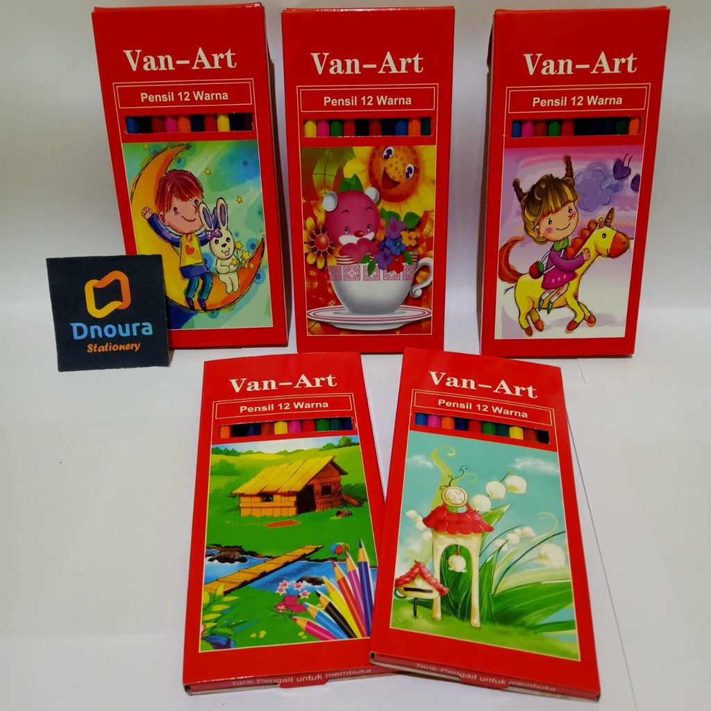 

SATU SET ( 12 WARNA ) Pensil Warna Murah Van-Art 12 Warna panjang