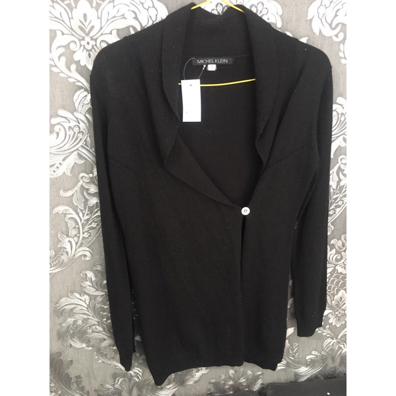 Cardigan Black Michel Klein Branded