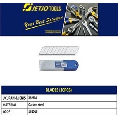 

JETJO TOOLS Refill Isi Cutter 10Pcs Blades 10 Pcs 25MM 25 MM Kater