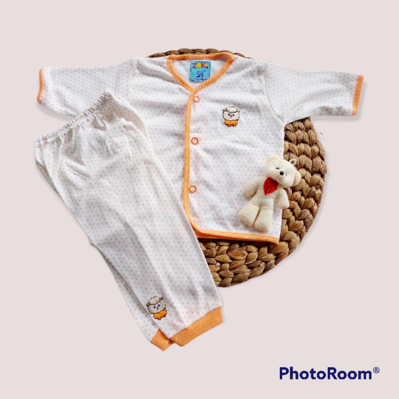 Setelan Bayi Polkadot SNI || Setelan Newborn SNI || Setelan Bayi Katun