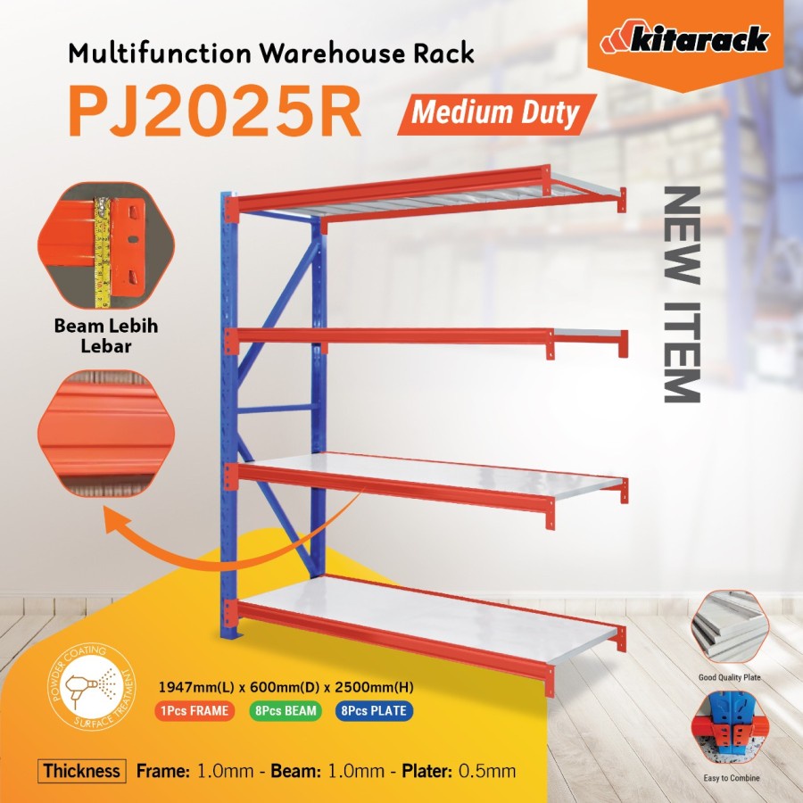 KITARACK PJ2025 JOINTER TINGGI 2,5 Meter Multifunction Rak Gudang