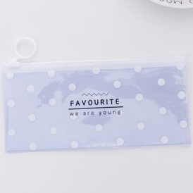 FYGALERY HL0074 Tempat Pensil Transparan Pouch Motif Lucu Serbaguna-Kode C