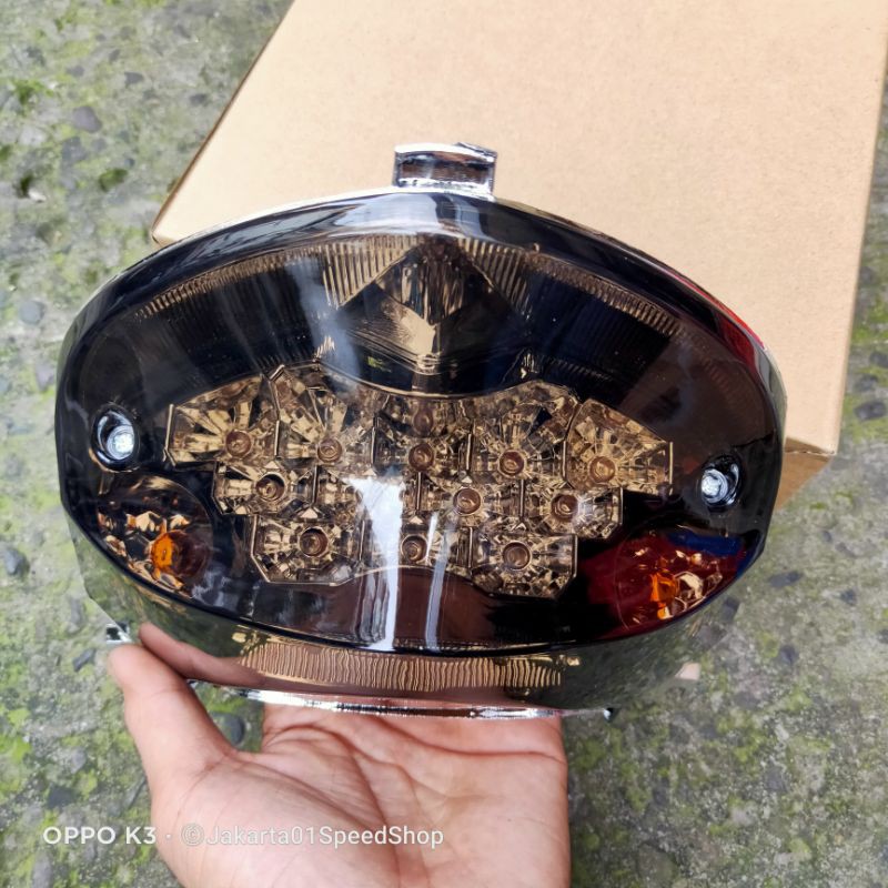 STOPLAMP VIXION OLD PLUS SEN MODEL 3 IN 1 LAMPU STOP LED VIXION OLD PLUS LAMPU SEN MODEL JPA