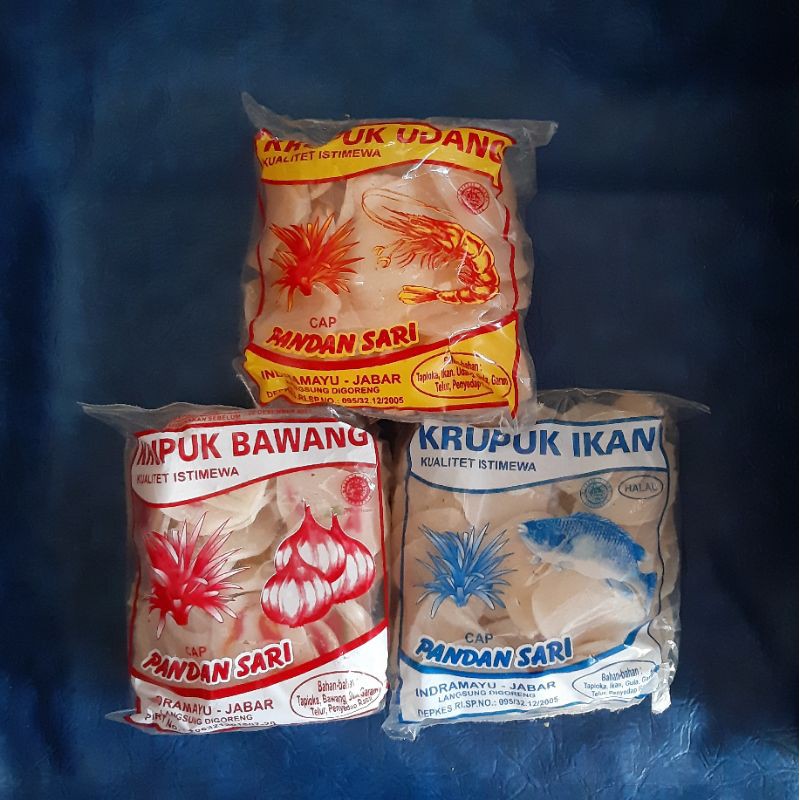 

Kerupuk Udang Krupuk Udang Cap Pandan Sari Khas Indramayu