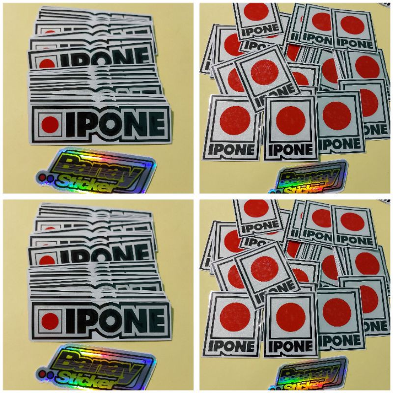 Stiker Variasi Motor Special Set Ipone Logo Racing Sponsor Cutting Motor Helm Variasi Keren Sekotlet
