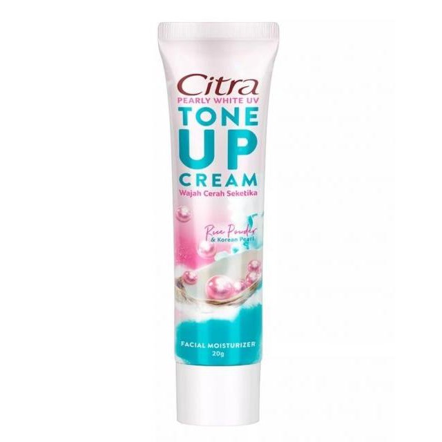 [+1 BUBBLE WRAP GRATIS] CITRA PEARLY WHITE UV TONE UP CREAM FACE MOISTURIZER 20GR