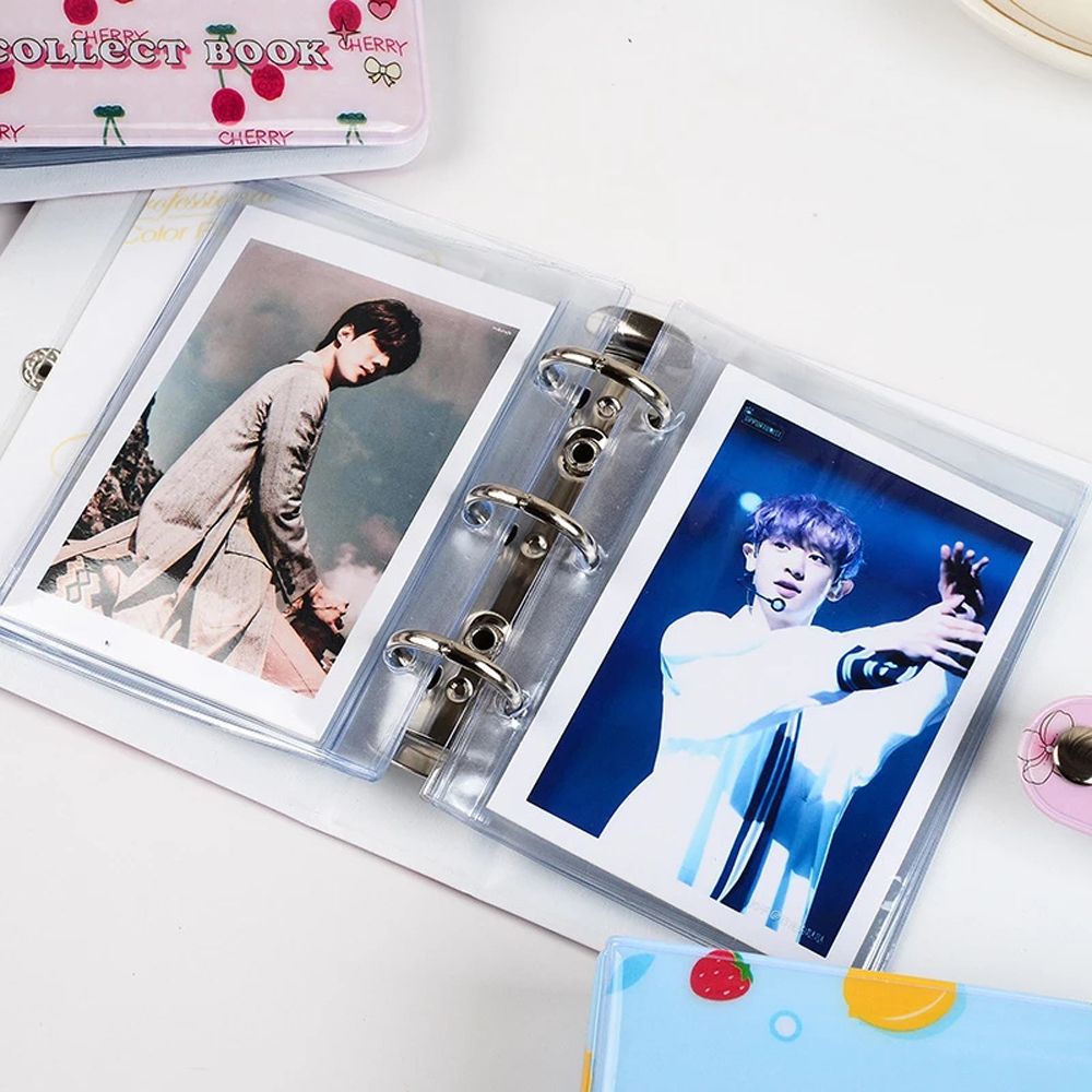 LANFY 3 Inch Album Photo Album Mini Album Card Collection Book Binder Album Photography Picture Case Kpop Star Chasing Album Hollow Heart Card Holder Polaroid Album Kpop Photo Album