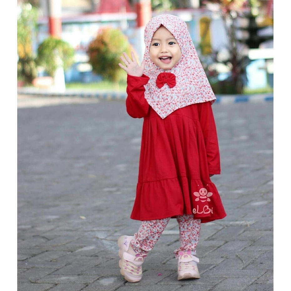 NAYLA SET setelan muslim anak perempuan oneset bayi perempuan usia 1 2 3 4 5 thn tahun premium / one set anak perempuan