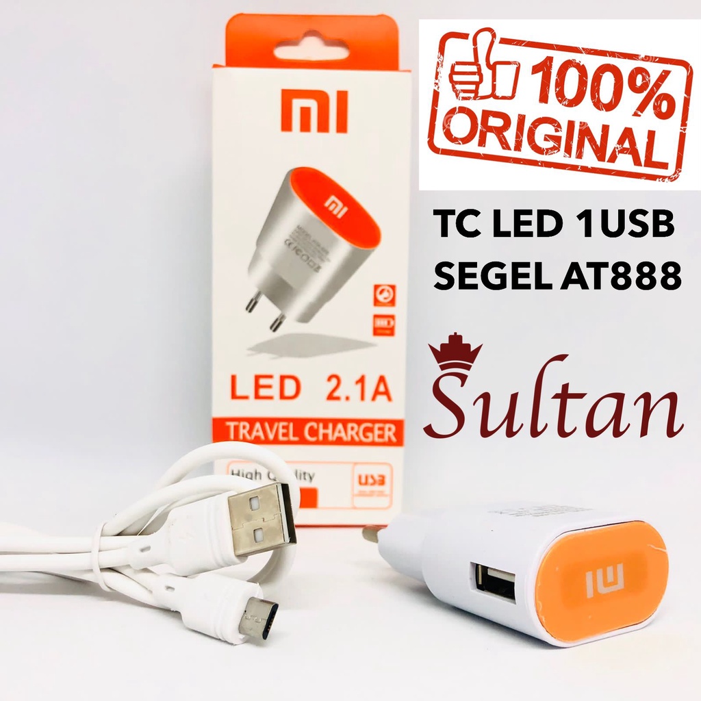 CASAN MICRO-USB Charger Led 2.1A 1 USB ATA-888/BST-1811 Samsung Oppo Xiaomi Vivo High Quality