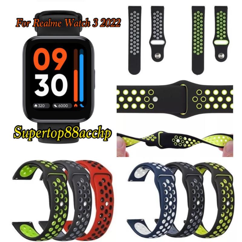 Strap Tali Jam Realme Watch 3 2022 - Nike Rubber Silikon Sporty