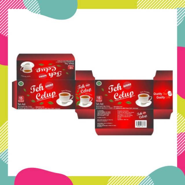 Custom box wadah kantong teh celup 100 pcs