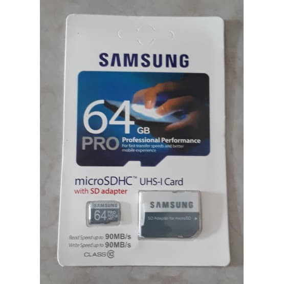 MEMORY CARD PRO 64GB SDHC SDCard Micro sd Pro 90MBps