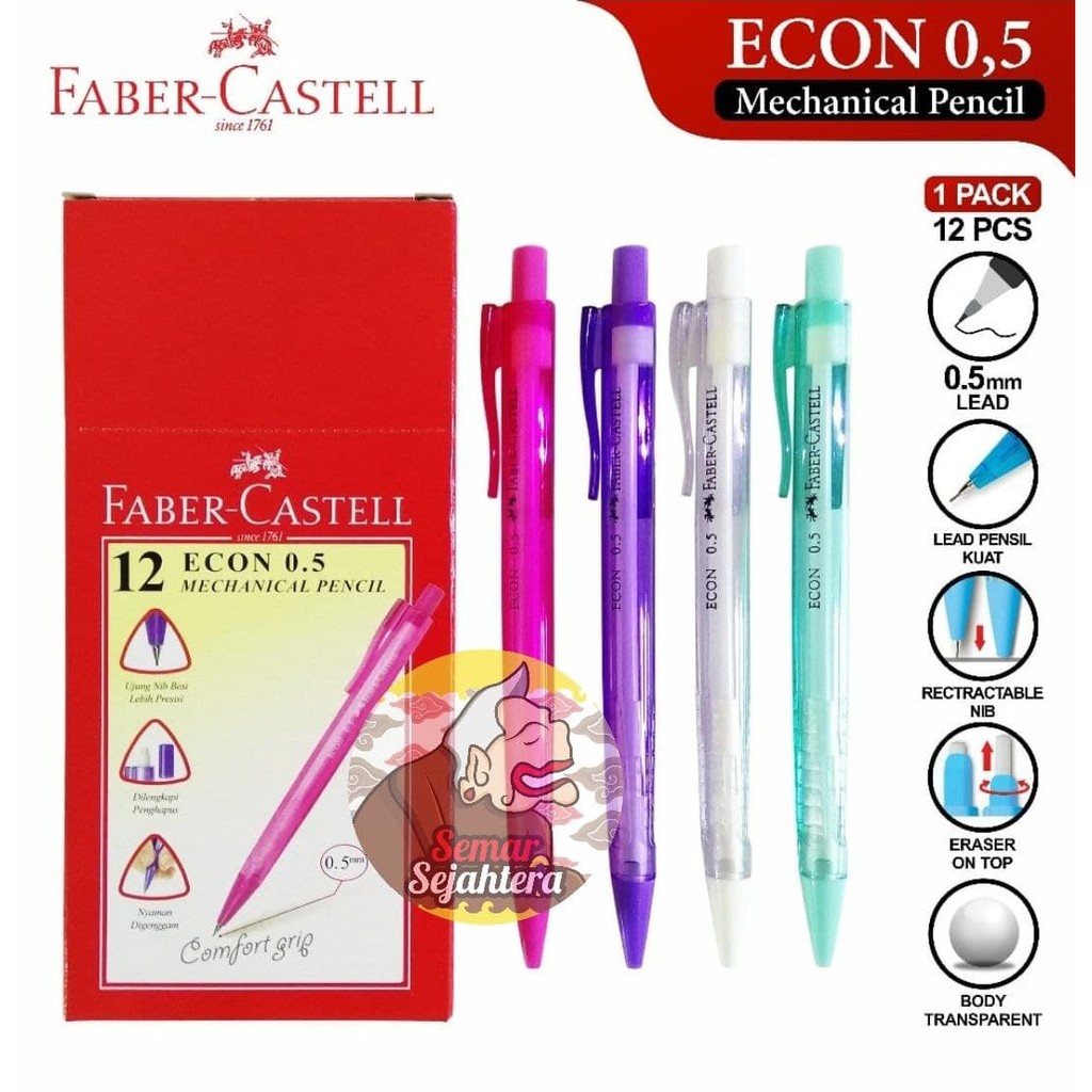 

[PCS] PENSIL MECHANIC / PENSIL ISI ULANG FABER CASTELL ECON 0.5 MM*