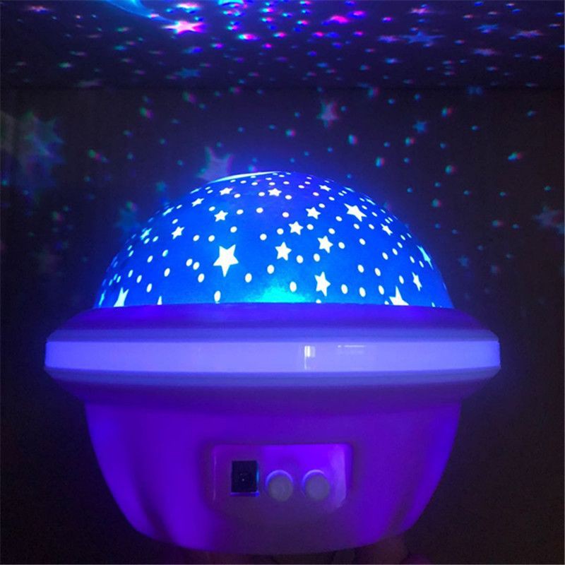 Lampu Proyektor Led Bentuk Ufo Bulan Bintang