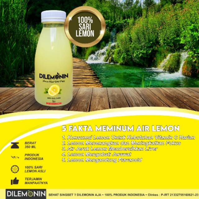 

Dilemonin Lemon Peras 100% asli tanpa campuran