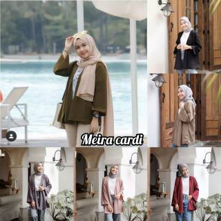 ( 1 kg muat 7 pcs )  MEIRA CARDI CARDIGAN CARDY OUTER // CARDI OUTHER TANPA JILBAB // OUTWEAR DAYLI