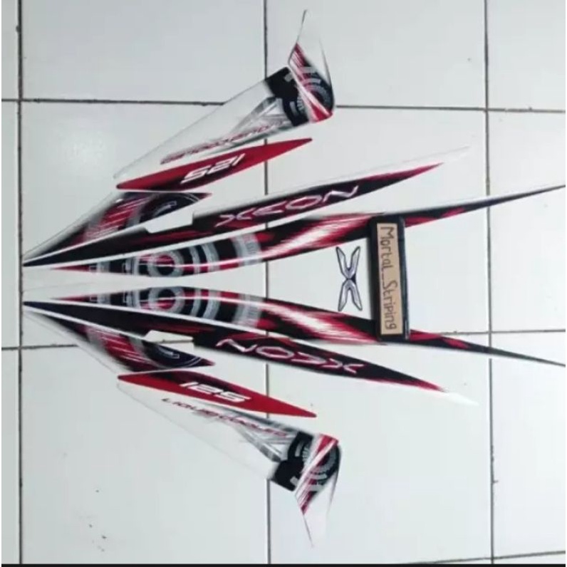 STIKER/STRIPING ORIGINAL YAMAHA XEON, XEON KARBU