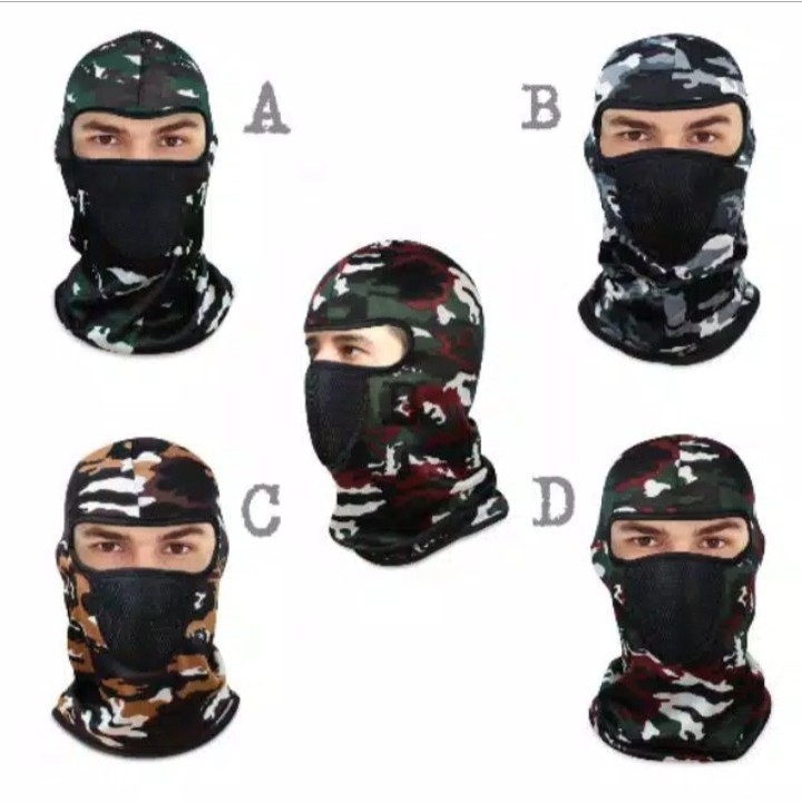 Satuan Masker Ninja Army KBR/Masker motor Murah/masker buff motor berkendara anti polusi dan debu