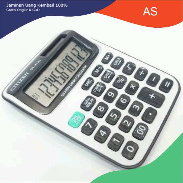 

Murah [COD} Kalkulator Meja Dagang 12 digit Citizen Ct 212 J