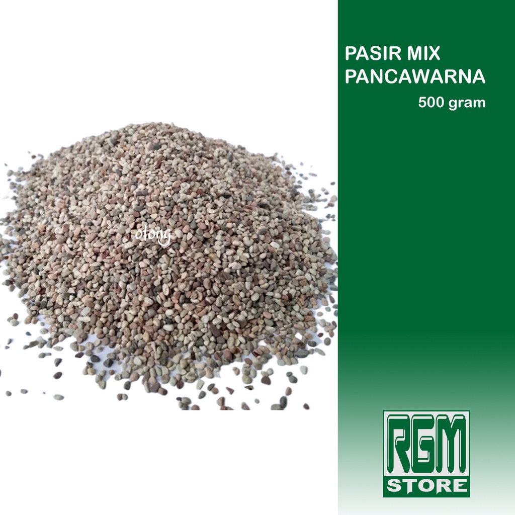 Pasir Mix hias pancawarna aquarium aquascape 500 gram