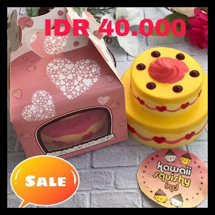 

{BISA COD} KawaiiSquishy.IND Birthday Cake (Penyok) NEW Kode 1005