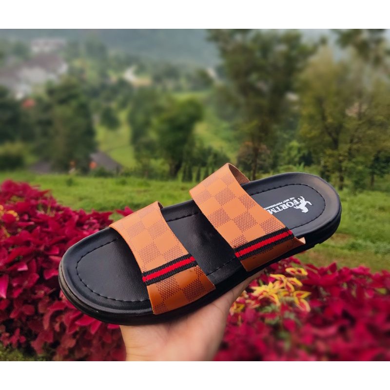 Fashion Pria / Sendal Selop Pria Sandal Cowok Keren Kekinian