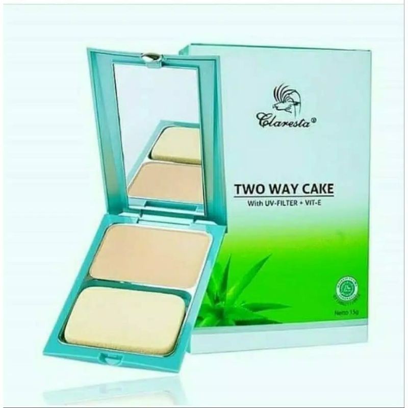 CLARESTA Bedak Two Way Cake /Reffil Bedak TWC ~ Original 100%