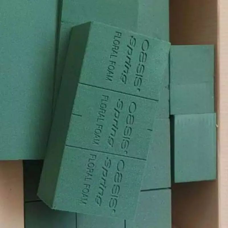 Floral Foam Basah OASIS SPRING busa bunga hijau untuk bunga hidup/plastik
