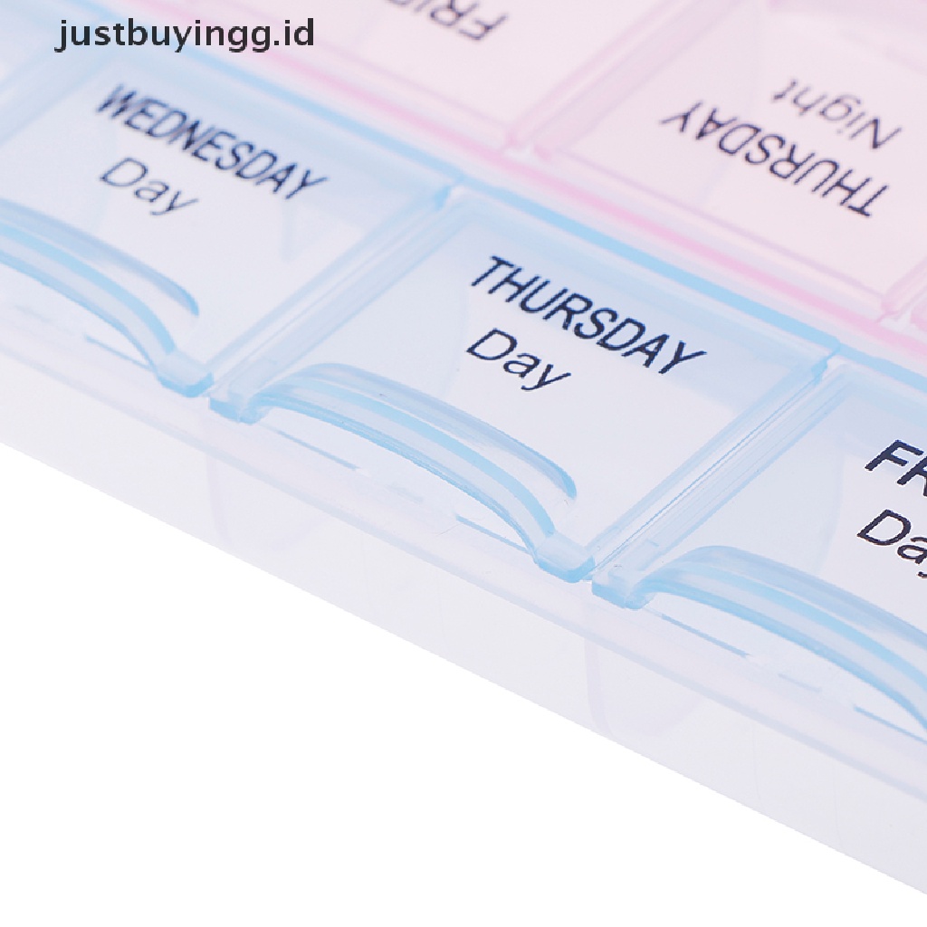 (Justbuyingg.Id) 1pc Kotak Organizer Obat 7 Hari Mingguan