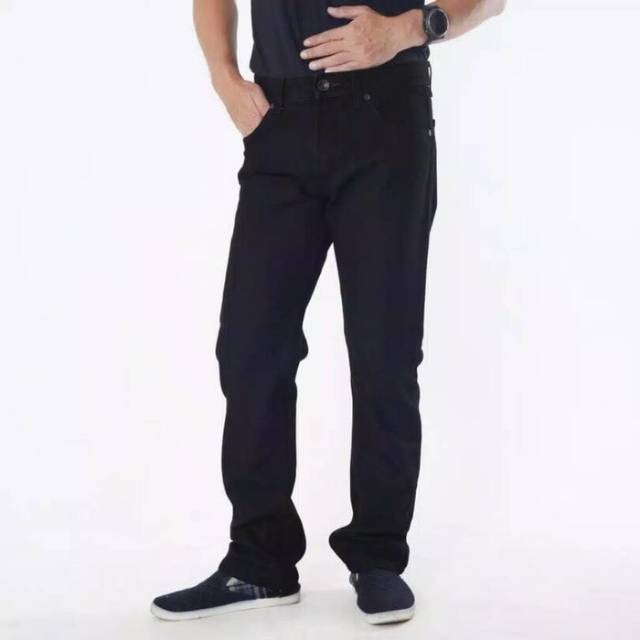 Emba jeans hitam jordan reguler