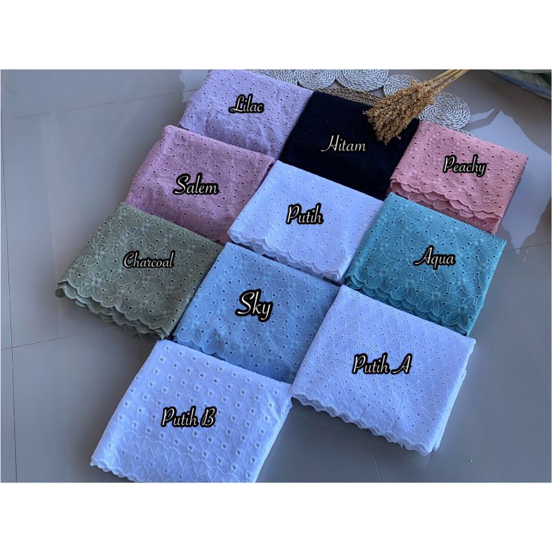 kain kebaya embroidery import 1.5 meter / Kain Kebaya Bali Bagus Murah