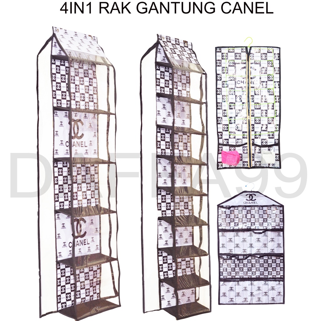 SET 4 IN 1 RAK TAS GANTUNG + RAK SEPATU GANTUNG + HANGER JILBAB HJO HBO HSO RESLETING