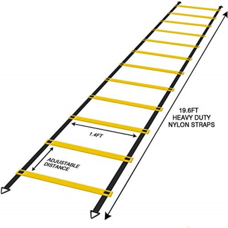 6m Agility Ladder Speed Ladder Drills Training/Tangga Ketangkasan kelincahan (6m 12 Bilah)