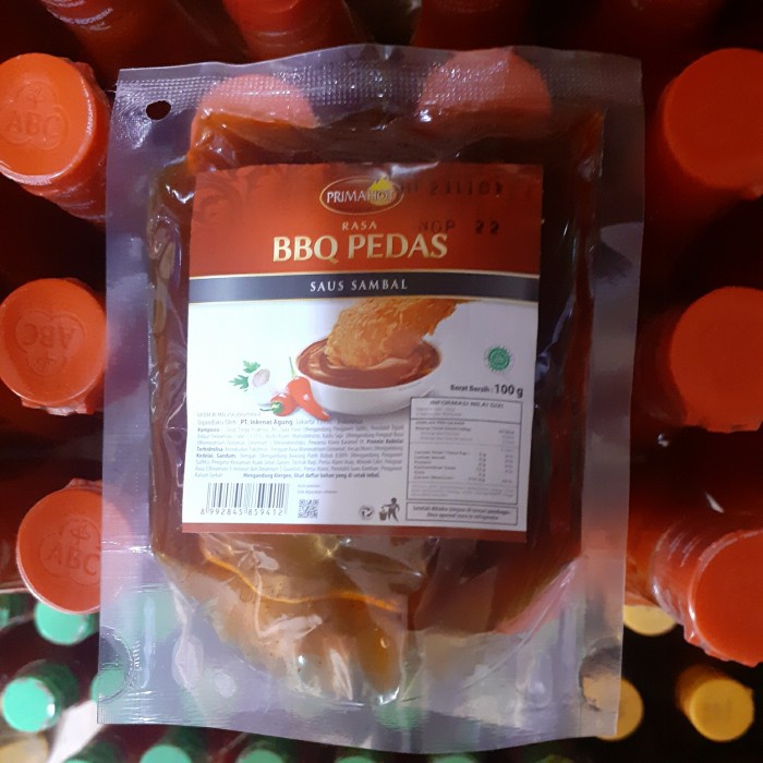 

Saus Sambal PRIMAHOT Rasa BBQ Pedas 100g