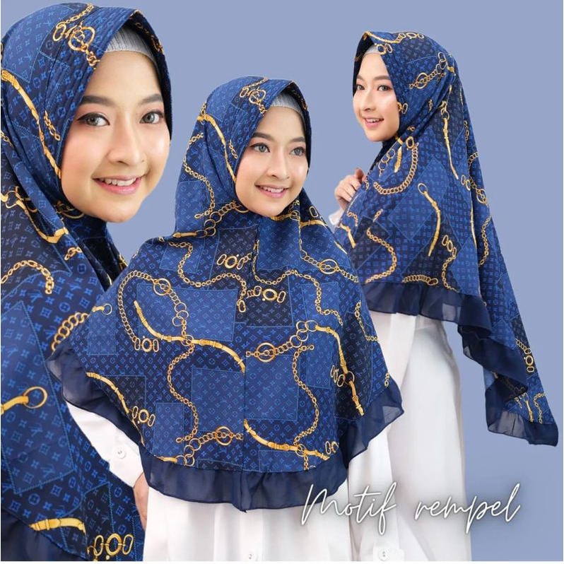 Hijab instan LV premium original murah