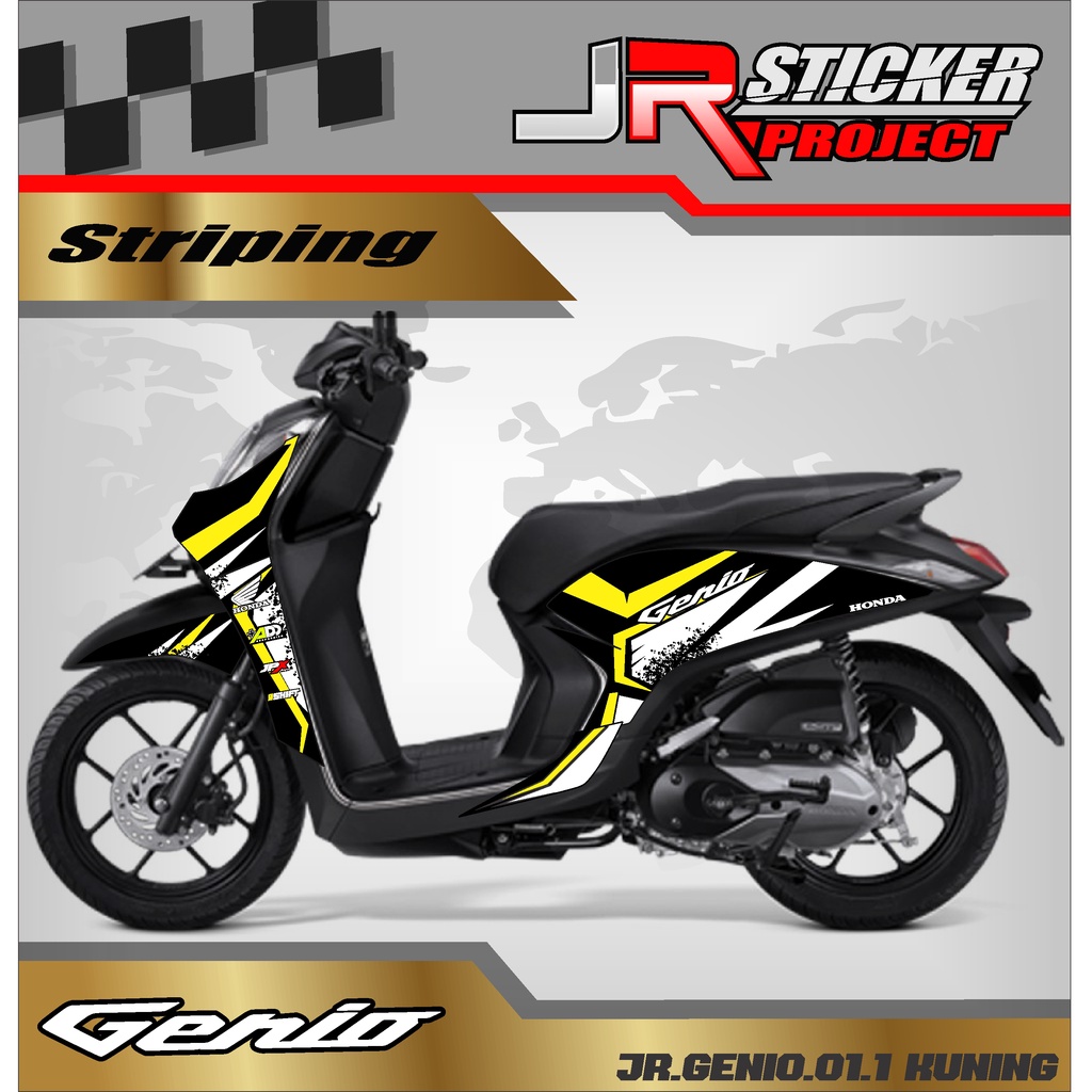 STRIPING VARIASI HONDA GENIO - Sticker Striping Variasi List Honda Genio