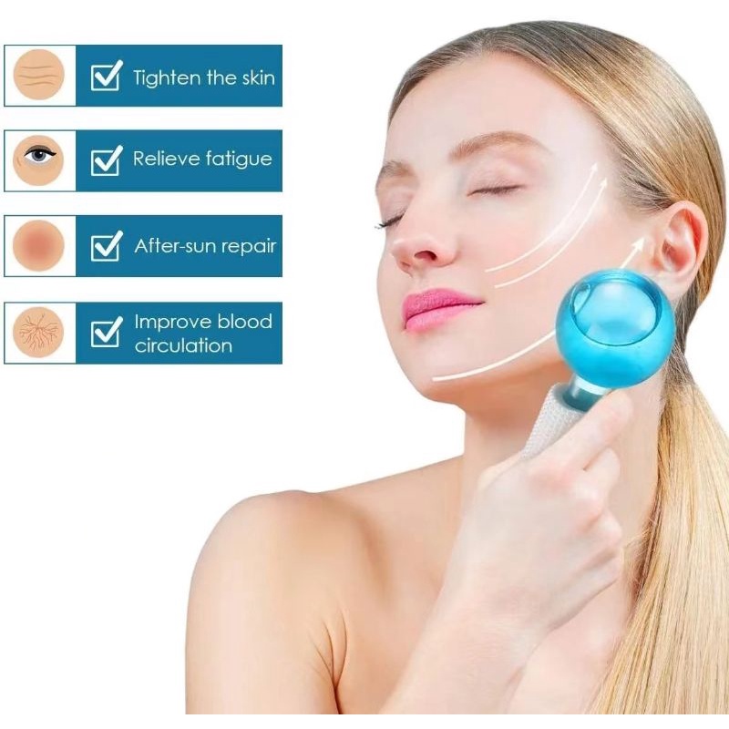 ice ball facial mengencangkan menutrisi anti aging hilangkan kerutan kantong mata