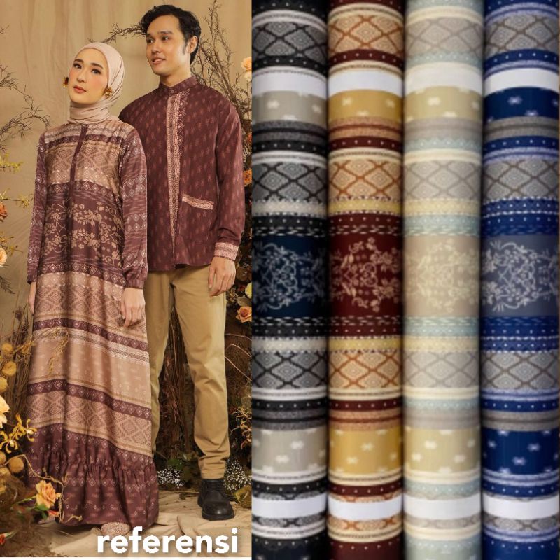 Kain mengkilap Motif Nayara Dr Silk harga setengah meter