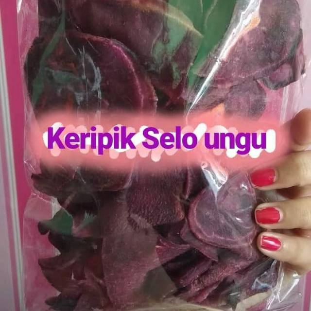 

KERIPIK SELO UNGU TERMURAH BERAT 120gr