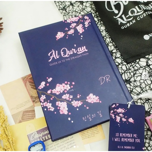 AL QURAN CUSTOME NAMA DESAIN REMAJA BESAR A4  SOUVENIR PERNIKAHAN HADIAH