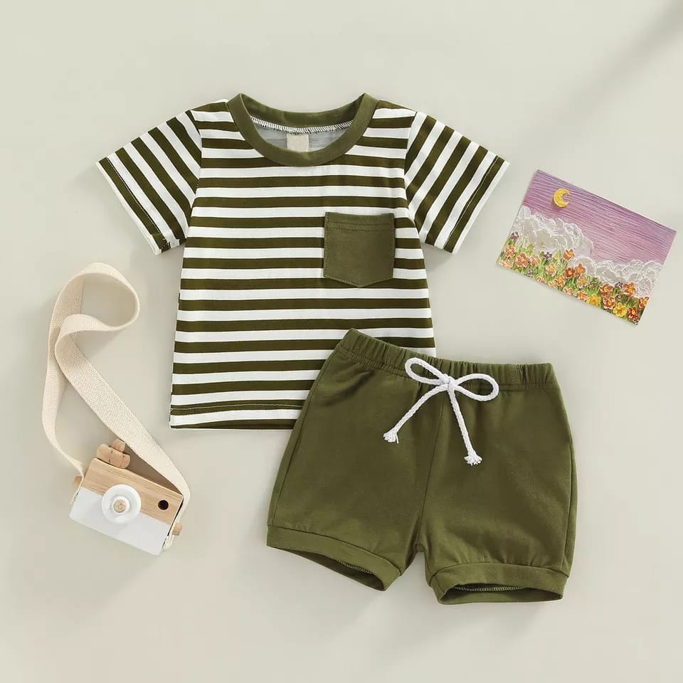 BEFAST - ZTL OOTD Setelan Anak FITANA / SETELAN ANAK ALFA / Setelan Anak-Anak Unisex Keluaran Terbaru / Pakaian Casual Anak / Set Atasan Kaos Lengan Pendek+Celana Pendek / Setelan Kekinian Anak-Anak / Termurah